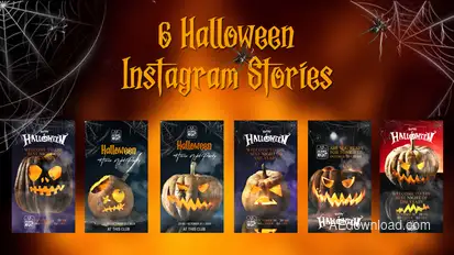 Halloween instagram stroies Openers template preview