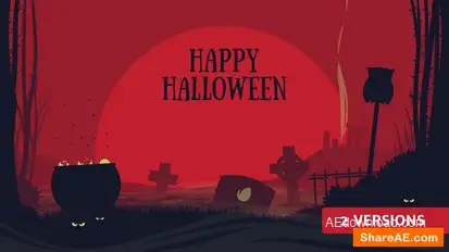 Halloween Intro Openers template preview