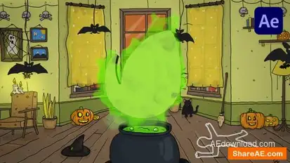Halloween Intro Openers template preview