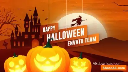 Videohive Halloween Intro 40274187 Logo Stings template preview