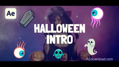 Halloween Intro Openers template preview