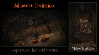 Halloween Invitation Openers template preview