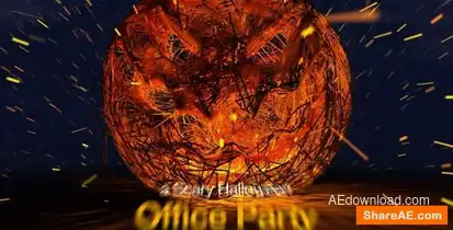 Halloween Jack O Lantern Logo Openers template preview