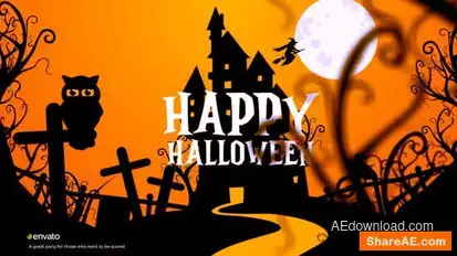 Halloween Logo Openers template preview