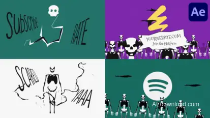 Halloween Logo Event Promo for After Effects Logo Stings template preview