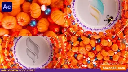 Halloween Logo Intro Openers template preview