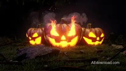 Halloween Logo Reveal Logo Stings template preview