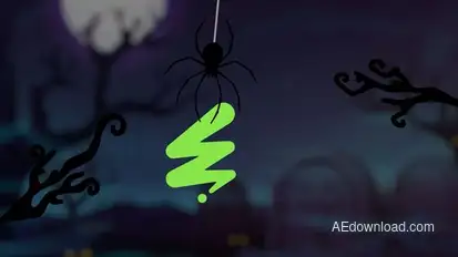 Halloween Logo Reveal Logo Stings template preview