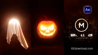 Halloween Logo Reveal Logo Stings template preview