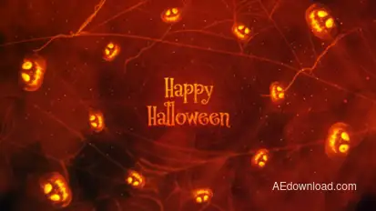 Halloween Opener 02 Video Displays template preview