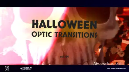 Halloween Optic Transitions Vol. 04 Elements template preview