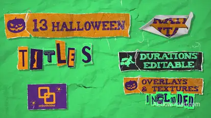 Halloween Paper Titles Titles template preview