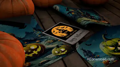 Halloween Slideshow Video Displays template preview