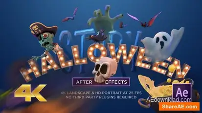 Halloween Story Greeting Openers template preview