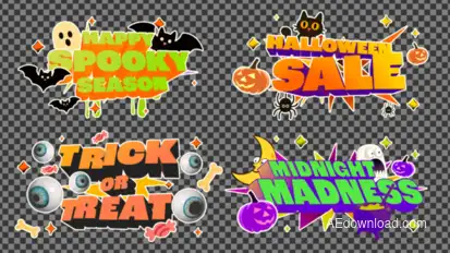 Halloween Titles Titles template preview