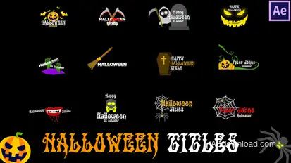 Halloween Titles Titles template preview