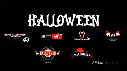 Halloween Titles Ver 2 Titles template preview