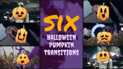 Halloween Transitions Elements template preview