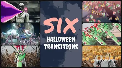 Halloween Transitions v2 Elements template preview