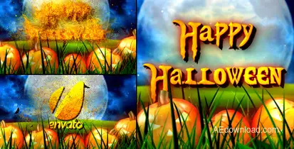 Halloween Wishes Logo Stings template preview