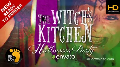 Halloween Witch's Party Openers template preview