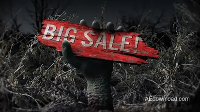 Halloween Zombie Hand Logo Opener Openers template preview