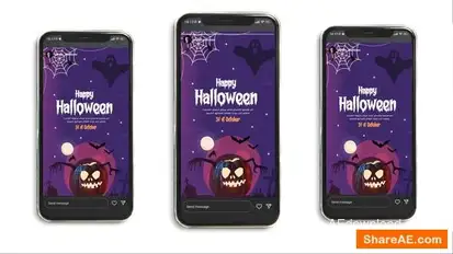Hallowen Instagram Story Openers template preview