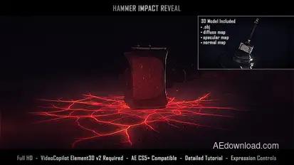 Hammer Impact Reveal Openers template preview