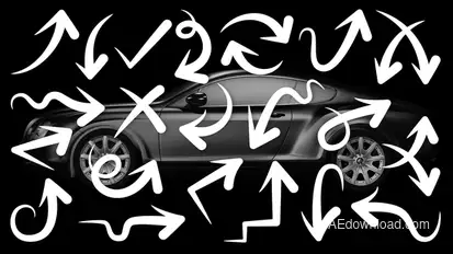 Hand Drawn Arrows Pack Infographics template preview