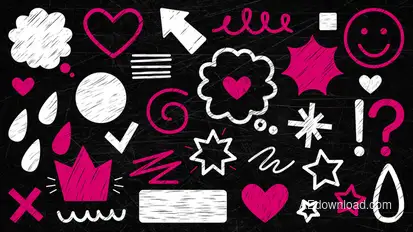 Hand Drawn Design Elements Infographics template preview