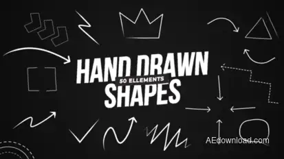 Hand Drawn Shapes Titles template preview