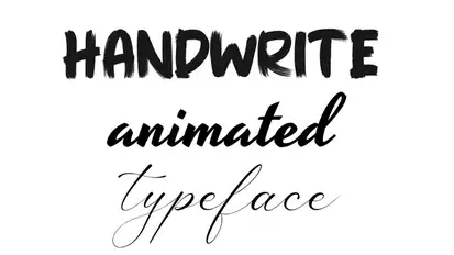 Handwrite Typeface Titles template preview