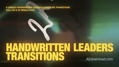 Handwritten Leaders Transitions Elements template preview