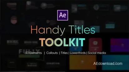 Handy Titles Toolkit Titles template preview
