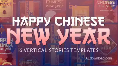 Happy Chinese New Year Stories Titles template preview
