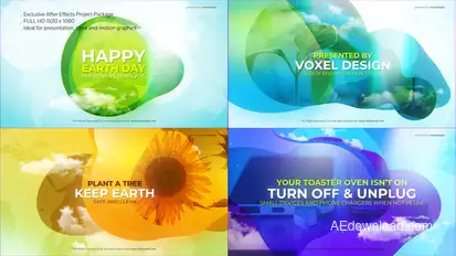 Happy Earth Day Title Titles template preview