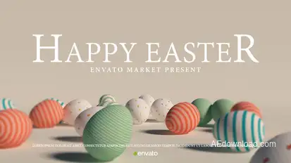 Happy Easter 0.3 Video Displays template preview