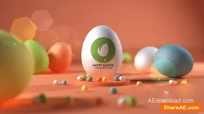 Happy Easter Logo Stings template preview