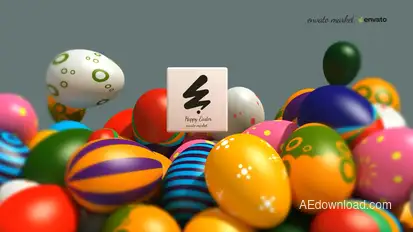 Happy Easter 4 Logo Stings template preview