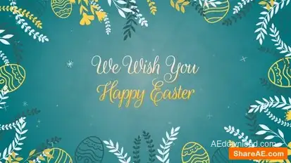 Happy Easter Logo Stings template preview