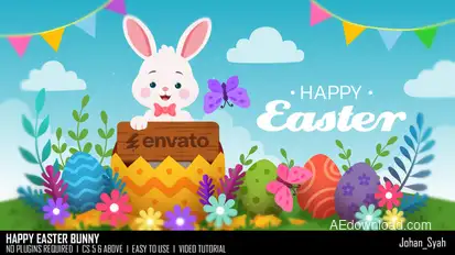 Happy Easter Bunny Openers template preview
