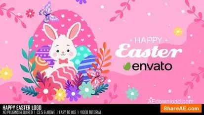 Happy Easter Logo Openers template preview