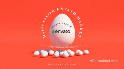 Happy Easter Logo V2 Logo Stings template preview