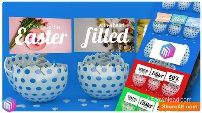 Happy Easter Promo / Greeting Card Openers template preview