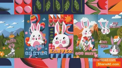 Happy Easter Stories Pack Openers template preview