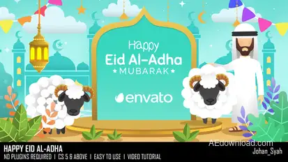 Happy Eid Al-Adha Openers template preview