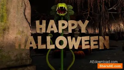 Happy Halloween Intro Openers template preview