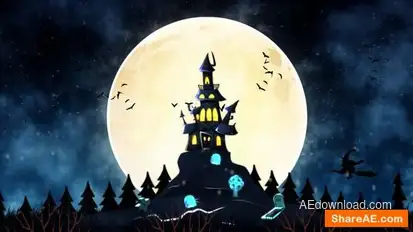 Happy Halloween Intro Openers template preview