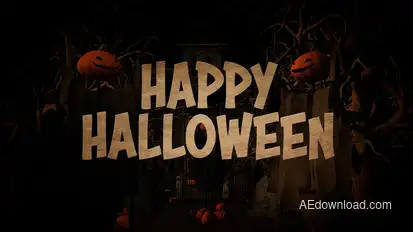 Happy Halloween Intro Openers template preview