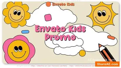 Happy Kids School Promo Openers template preview